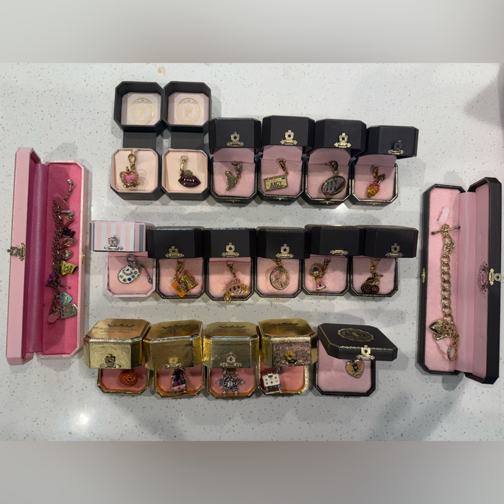 Juicy Couture Charm Bracelets - Gold, Pink, Black (SOLD!)